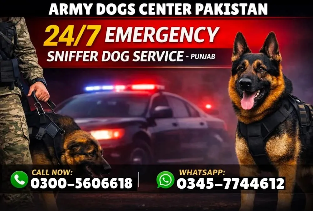 Army Dog Centre - Professional dog handlers and trained security dogs in Pakistan